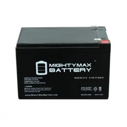 12V 12Ah F2 SEALED LEAD ACID DEEP-CYCLE RECHARGEABLE BATTERY by MIGHTY MAX BATTERY -Cooper Bussmann sale mighty max battery specialty batteries max3423296 44 1000