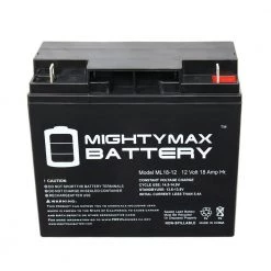 ML18-12 - 12V 18AH UPS Replacement Battery Compatible with Power Patrol SLA1116 by MIGHTY MAX BATTERY -Cooper Bussmann sale mighty max battery specialty batteries max3424295 44 1000
