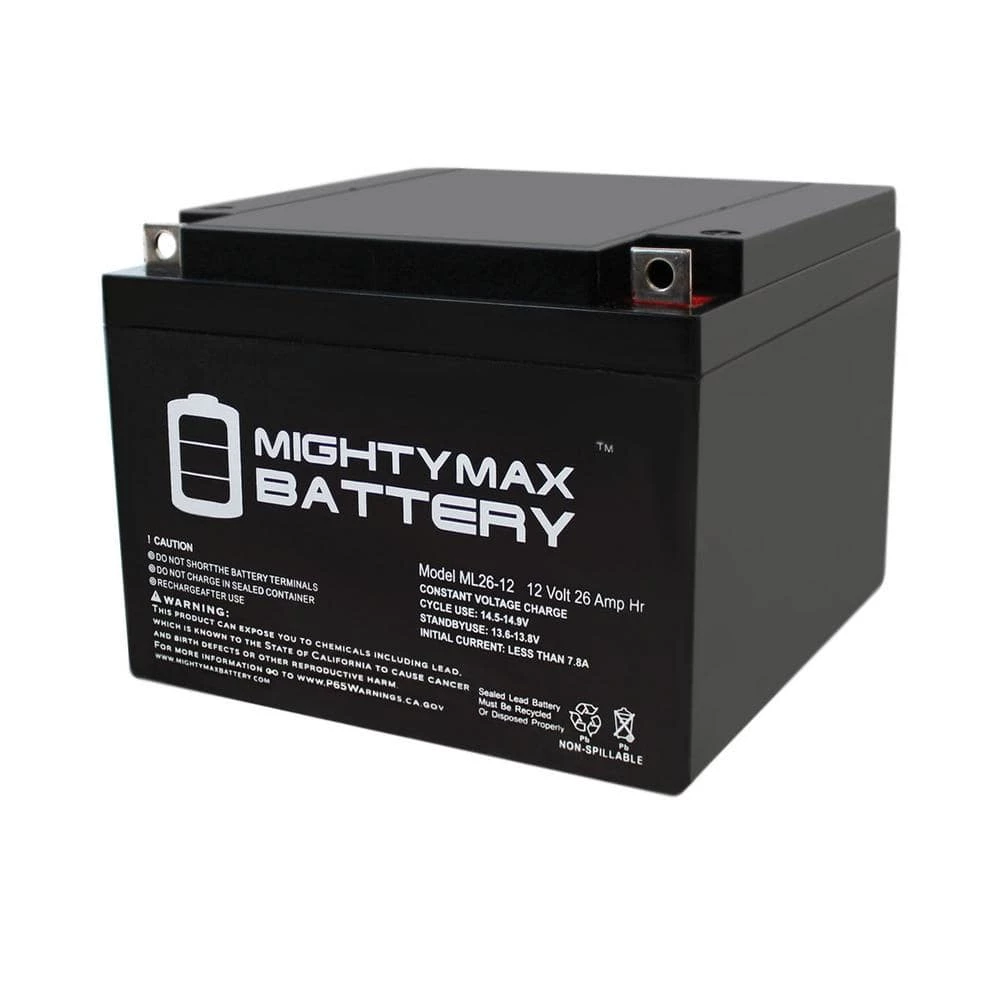 ML26-12 12V 26AH Replacement Battery for UB12260-ER by MIGHTY MAX BATTERY 1 ML26-12 12V 26AH Replacement Battery for UB12260-ER by MIGHTY MAX BATTERY