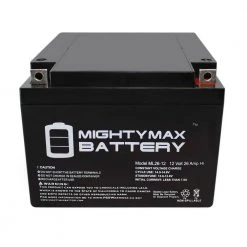 ML26-12 12V 26AH Battery Replacement for Werker SLAA12-26NB by MIGHTY MAX BATTERY -Cooper Bussmann sale mighty max battery specialty batteries max3462044 44 1000