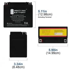 YTX12-BS Battery for HONDA TRX250 FourTrax Recon 250CC 97-09 by MIGHTY MAX BATTERY 10 YTX12-BS Battery for HONDA TRX250 FourTrax Recon 250CC 97-09 by MIGHTY MAX BATTERY -Cooper Bussmann sale mighty max battery specialty batteries max3468185 44 1000