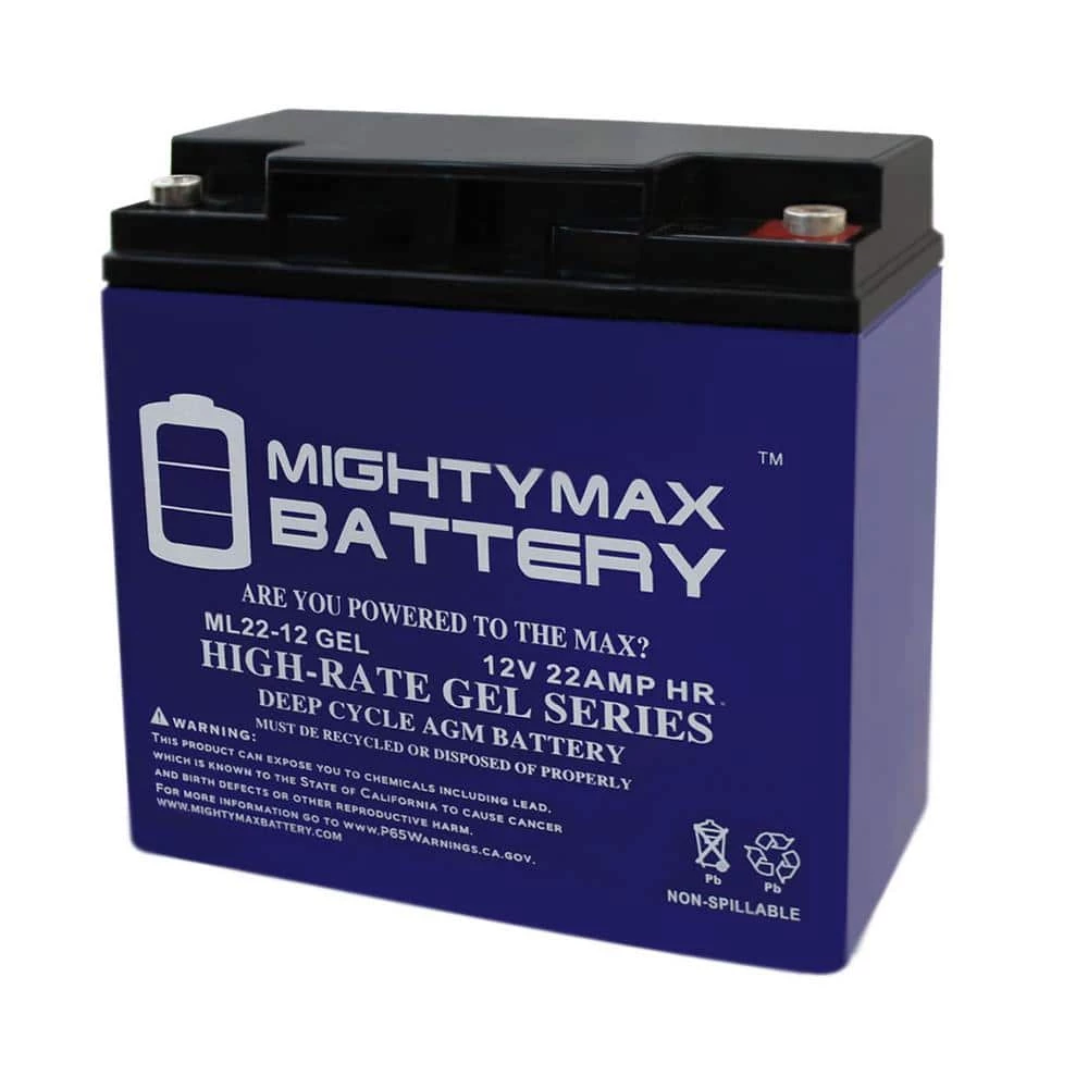 12V 22AH GEL Battery Replacement for Sunnyway SW12200 by MIGHTY MAX BATTERY 1 12V 22AH GEL Battery Replacement for Sunnyway SW12200 by MIGHTY MAX BATTERY