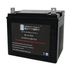 ML-U1 12-Volt 200CCA Battery for Troy-Bilt 361106 Lawn Tractor and Mower by MIGHTY MAX BATTERY