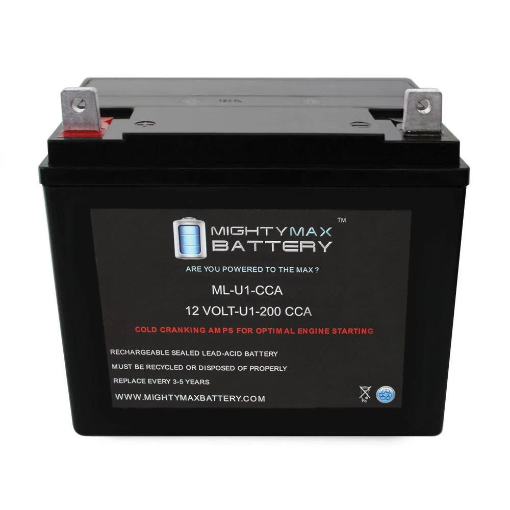 ML-U1 12-Volt 200CCA Battery for Troy-Bilt 361106 Lawn Tractor and Mower by MIGHTY MAX BATTERY 6 ML-U1 12-Volt 200CCA Battery for Troy-Bilt 361106 Lawn Tractor and Mower by MIGHTY MAX BATTERY - Image 6