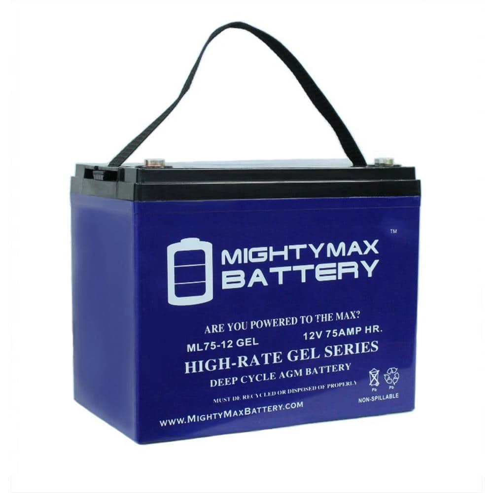 12V 75AH GEL Battery Replaces Sunrise Quickie QM-710 Power Wheelchair by MIGHTY MAX BATTERY 4 12V 75AH GEL Battery Replaces Sunrise Quickie QM-710 Power Wheelchair by MIGHTY MAX BATTERY - Image 4