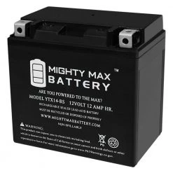 YTX14-BS Battery Replacement for ATV Power Sport ETX14-BS by MIGHTY MAX BATTERY
