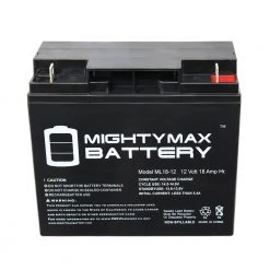 12V 18AH SLA Battery Replacement for Troy-Bilt 7000 Watt XP Generator by MIGHTY MAX BATTERY 9 12V 18AH SLA Battery Replacement for Troy-Bilt 7000 Watt XP Generator by MIGHTY MAX BATTERY -Cooper Bussmann sale mighty max battery specialty batteries max3901851 44 1000