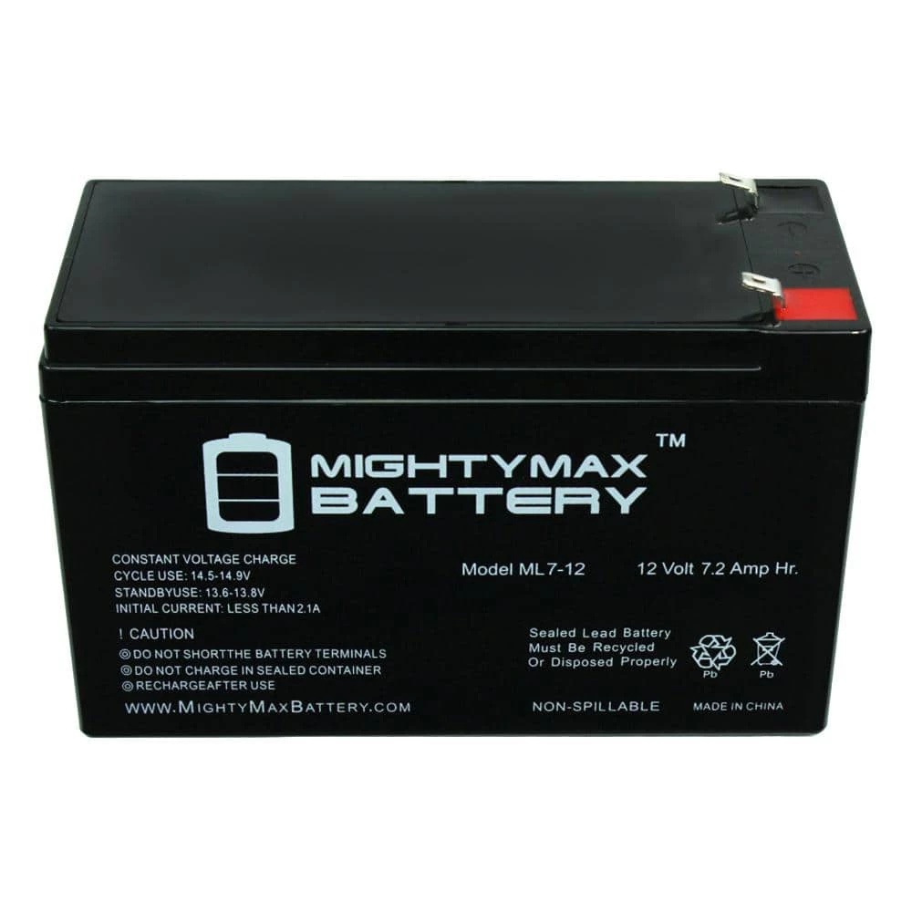 12V 7Ah SLA Replacement Battery compatible with Power Patrol FAS1075 by MIGHTY MAX BATTERY 3 12V 7Ah SLA Replacement Battery compatible with Power Patrol FAS1075 by MIGHTY MAX BATTERY - Image 3