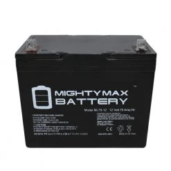 12V 75Ah SLA Battery Replacement for Leoch LPC12-75 by MIGHTY MAX BATTERY -Cooper Bussmann sale mighty max battery specialty batteries max3938526 44 1000