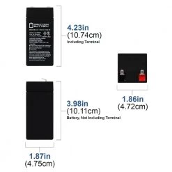 4-Volt 4.5 Ah SLA (Sealed Lead Acid) AGM Type Replacement Battery (3-Pack) by MIGHTY MAX BATTERY 9 4-Volt 4.5 Ah SLA (Sealed Lead Acid) AGM Type Replacement Battery (3-Pack) by MIGHTY MAX BATTERY -Cooper Bussmann sale mighty max battery specialty batteries ml4 5 4mp3 1f 1000