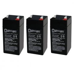 4-Volt 4.5 Ah SLA (Sealed Lead Acid) AGM Type Replacement Battery (3-Pack) by MIGHTY MAX BATTERY