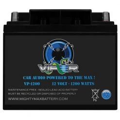 12-Volt 1200-Watt Car Audio High Current Power Cell Battery by MIGHTY MAX BATTERY