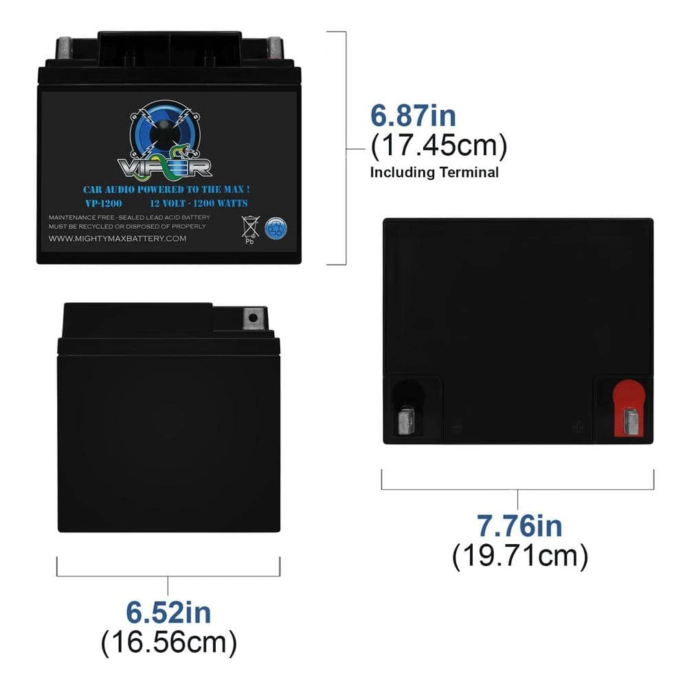12-Volt 1200-Watt Car Audio High Current Power Cell Battery by MIGHTY MAX BATTERY 2 12-Volt 1200-Watt Car Audio High Current Power Cell Battery by MIGHTY MAX BATTERY - Image 2